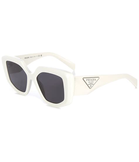 prada classic cat eye sunglasses white|Prada cat eye studded sunglasses.